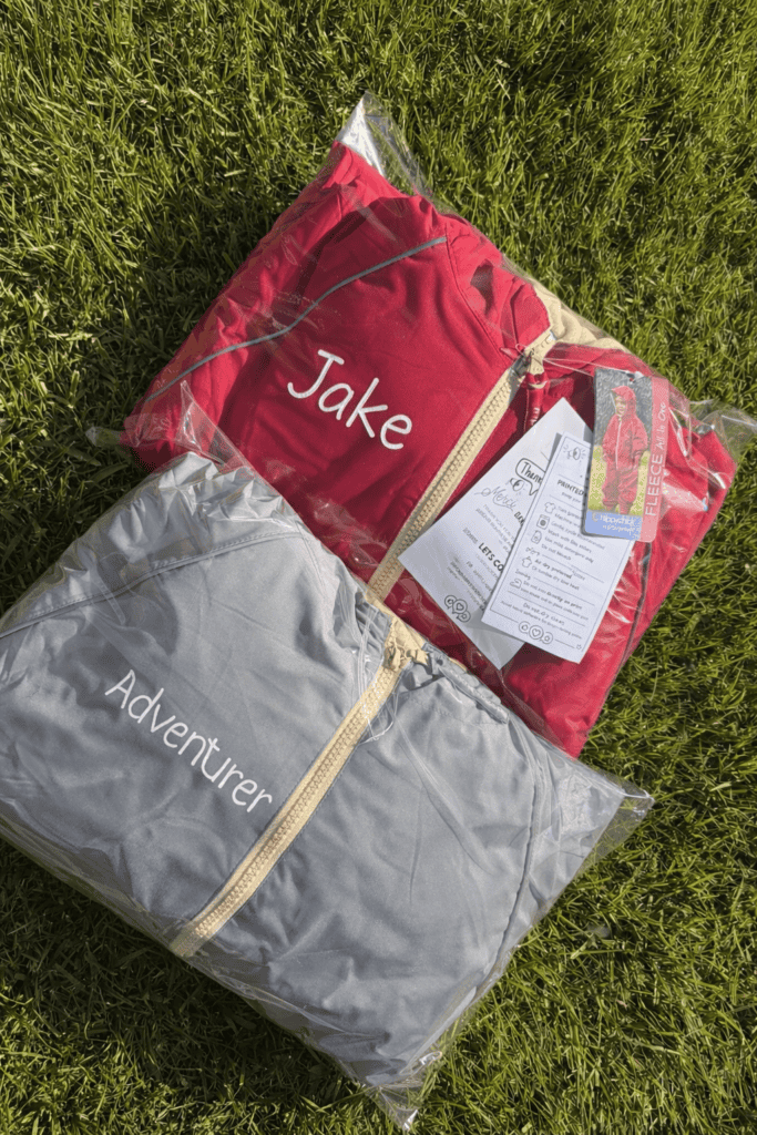 Personalised embroidered travel bags with names 